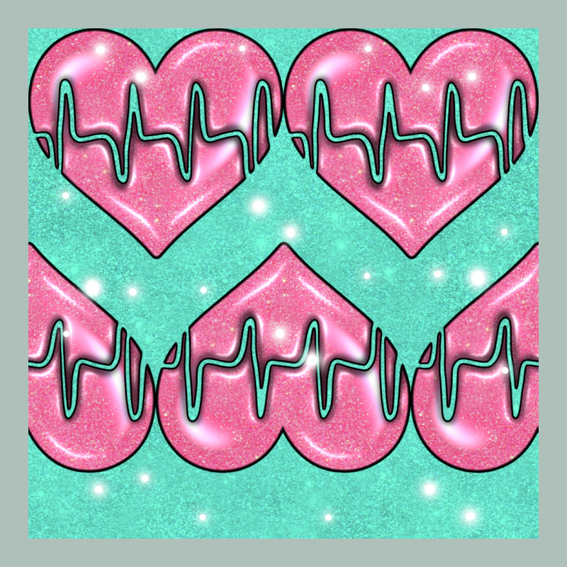 Nursing Heart Seamless Pattern Heavyweight Hoodie by BundleAndBundleShop | Teevron