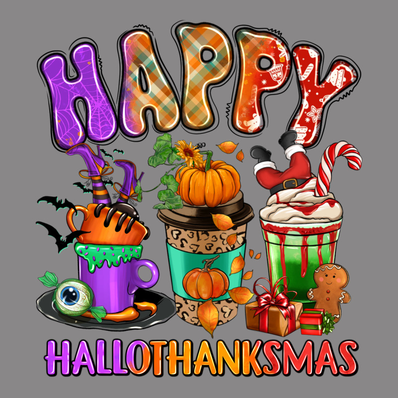 Happy Hallothanksmas Coffee Cups Vintage Tee by RanaPortraitStore | Teevron