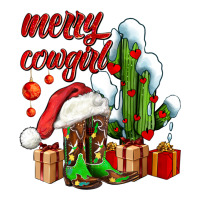 merry cowgirl  boots and cactus with gifts | Teevron