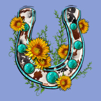 Cowhide Sunflower Horseshoe Long Sleeve Tee | Teevron