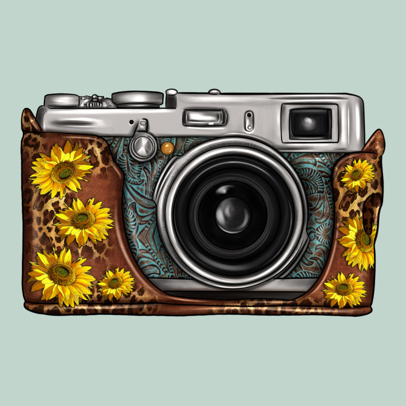 Sunflower Leopard Vintage Camera Zipper Hoodie by FaDigitalArtStudio | Teevron