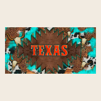 Western Texas And Bullskulls With Turquoise And Leopard Licanse Plate Premium Sweatshirt | Teevron