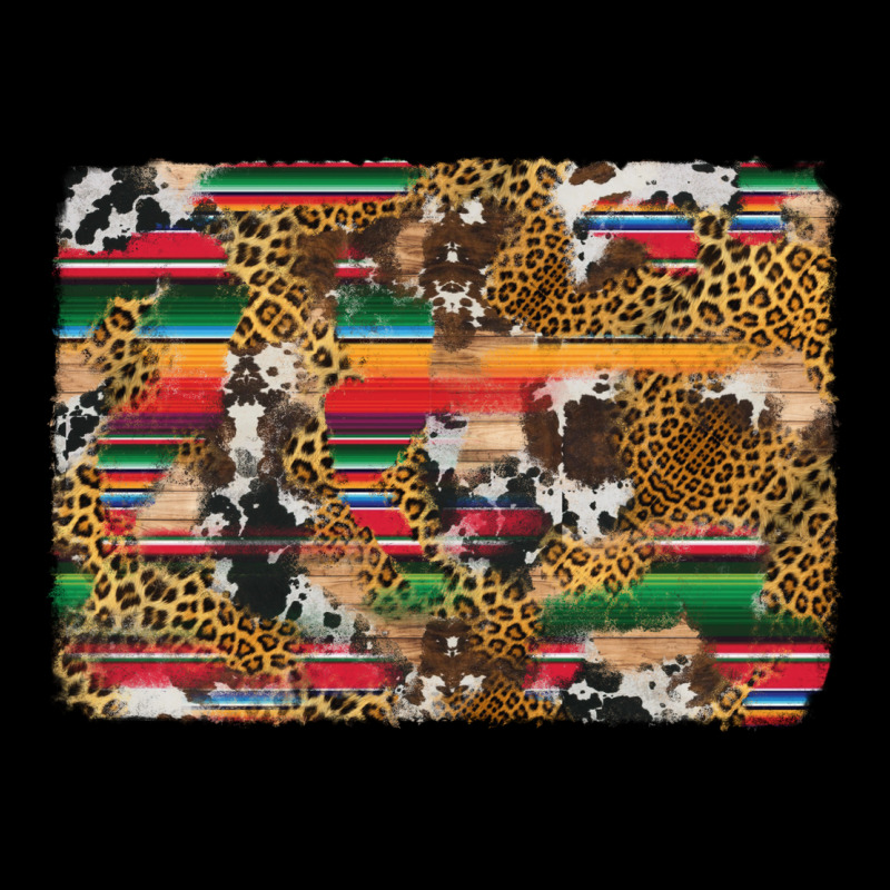 Western Serape Cowhide And Leopard Background Premium Sweatshirt by Artiststas | Teevron