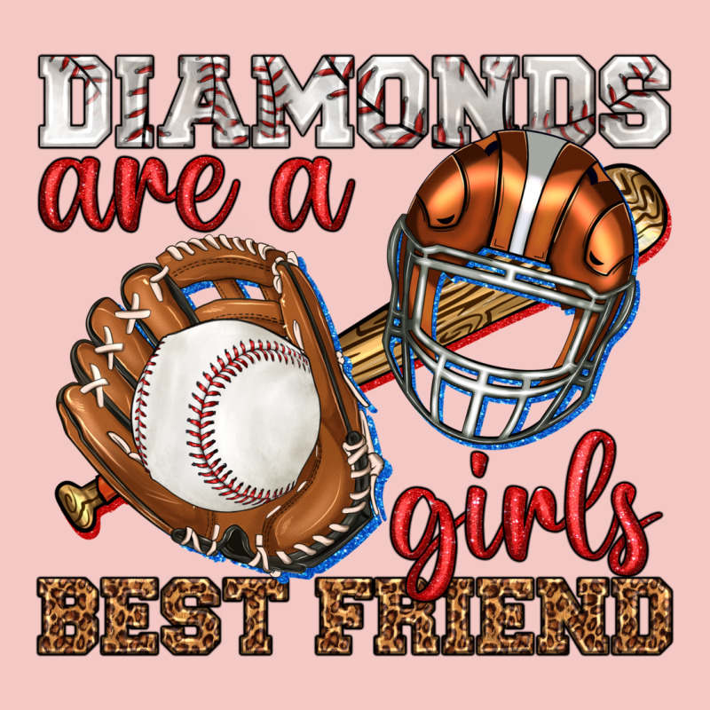 Diamonds Are A Girls Best Friend Baseball Urban Heavy Tee by texasbilliewilder | Teevron