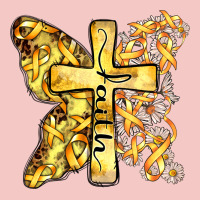 Faith Child Cancer Cross Urban Heavy Tee | Teevron