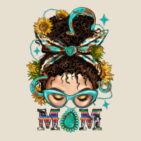 Western Messy Bun Mom With Sunflower Urban Hoodie | Teevron