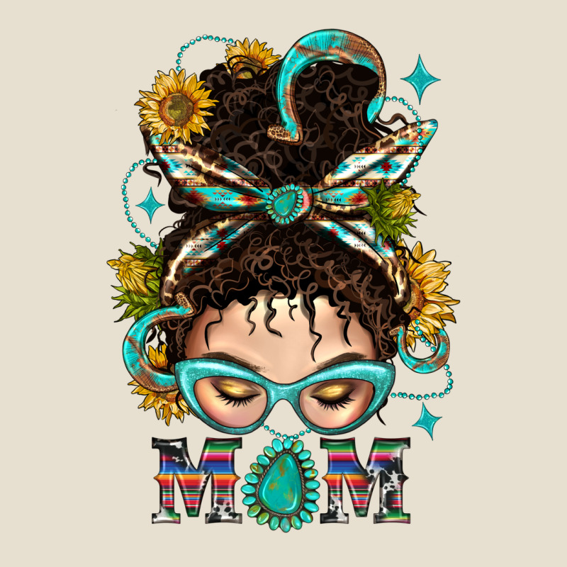 Western Messy Bun Mom With Sunflower Urban Hoodie by BundleAndBundleShop | Teevron