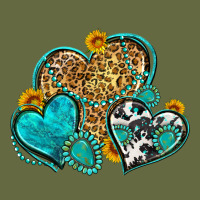 Western Turquoise Hearts Long Sleeve Tee | Teevron