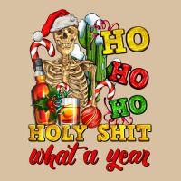 Christmas Ho Ho Ho Holy Shit What A Year Skeleton Heavyweight Hoodie | Teevron