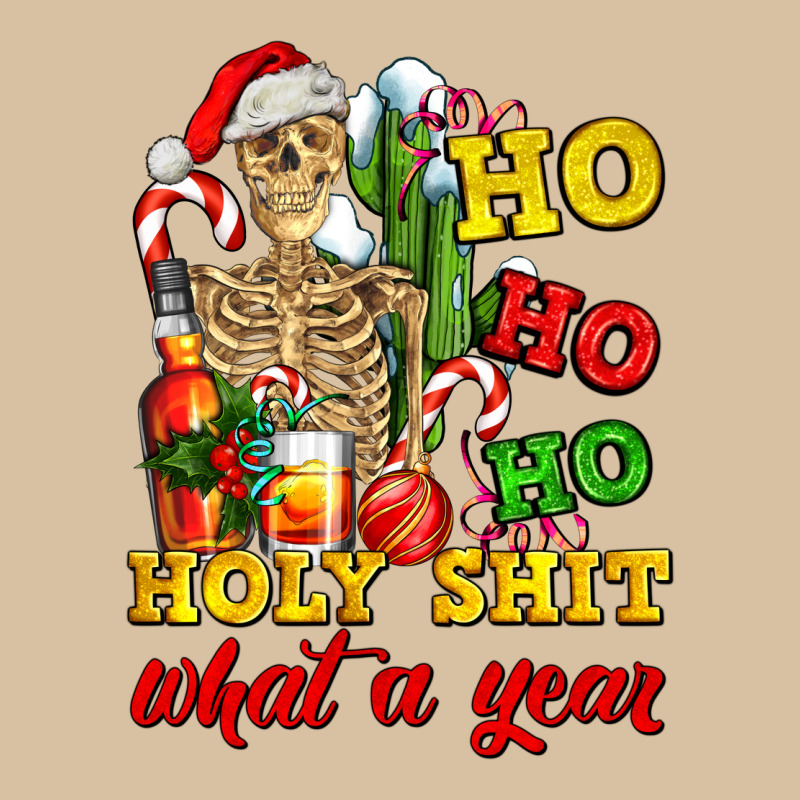 Christmas Ho Ho Ho Holy Shit What A Year Skeleton Heavyweight Hoodie by AdoDesignShop | Teevron