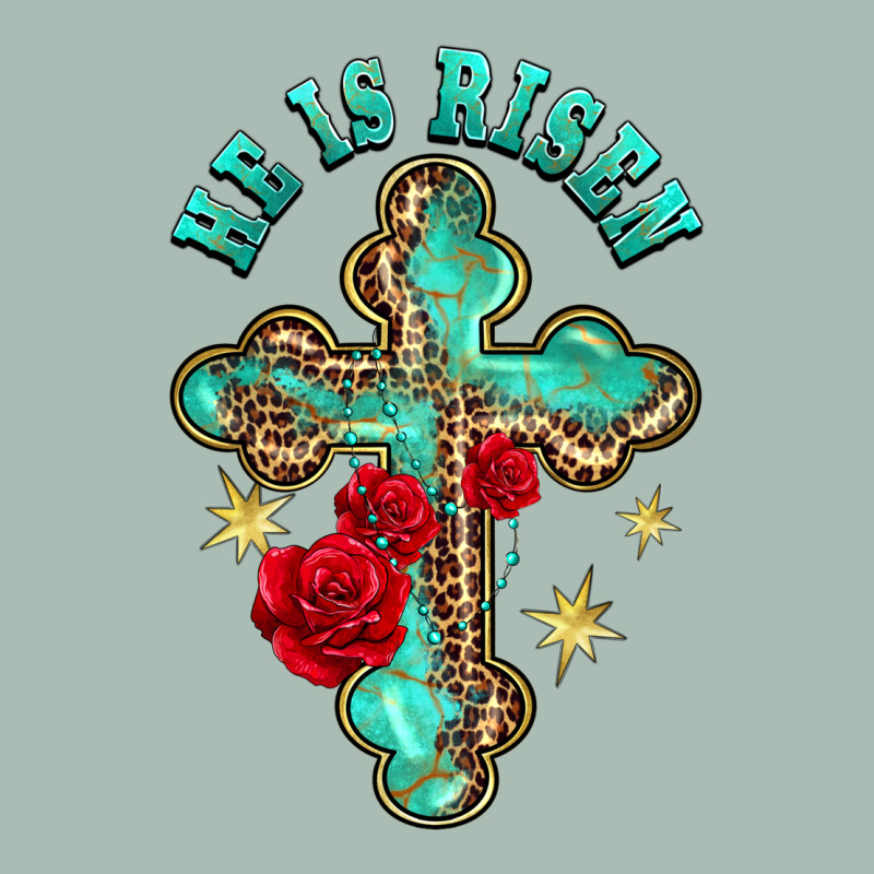 He Is Risen Cross With Roses Classic Tee by BarkalooDesign | Teevron