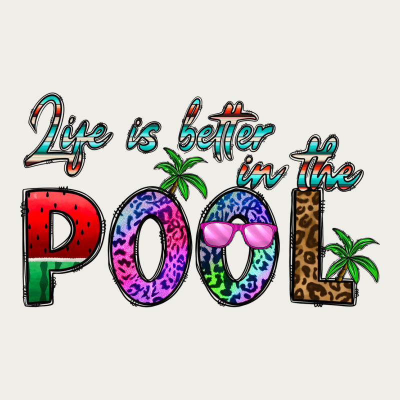 Life Is Better İn The Pool Zipper Hoodie by CowhideDigitalArt | Teevron