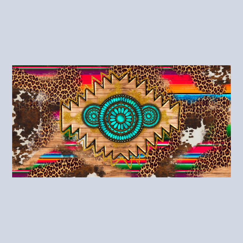 Western Gemstone And Leopard With Serape Licanse Plate Premium Sweatshirt by Artiststas | Teevron