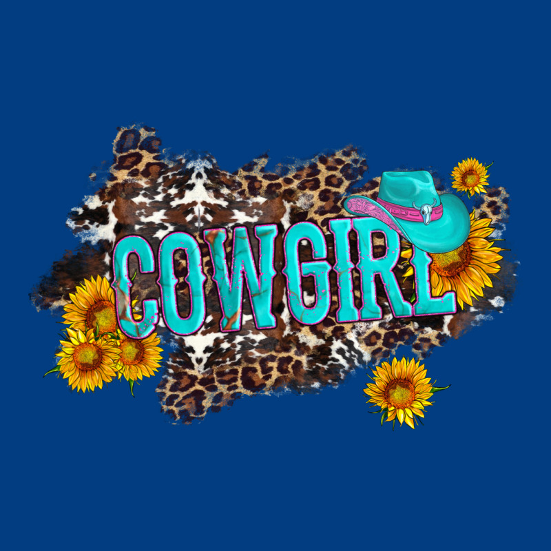 Western Cowgirl And Sunflower With Hat And Cowhide Leopard Premium Sweatshirt by Artiststas | Teevron