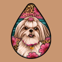 Shih Tzu Teardrop Earrings Heavyweight Hoodie | Teevron