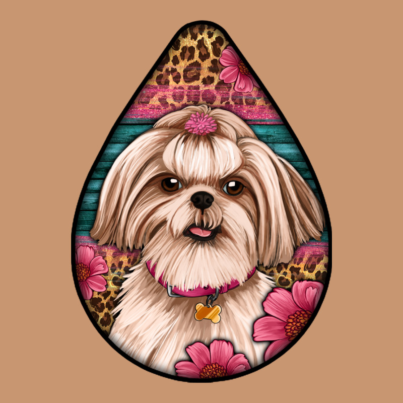 Shih Tzu Teardrop Earrings Heavyweight Hoodie by Artiststas | Teevron
