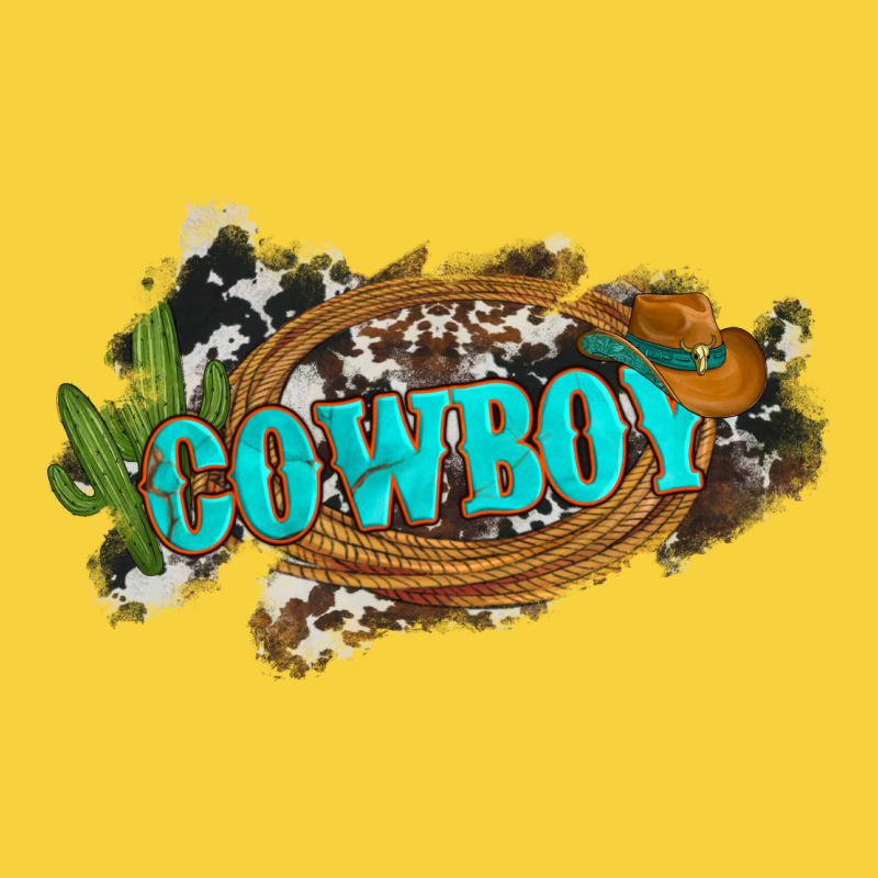 Western Cowboy And Hat With Cactus And Cowhide Premium Sweatshirt by Artiststas | Teevron