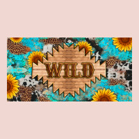 Western Wild And Sunflower Leopard Turquoise Cowhide Licanse Plate Premium Sweatshirt | Teevron