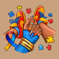 Autism Afro Girl Sneakers Vintage Tee | Teevron
