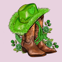 Green  Cowgirl And Roses Ladies Tee | Teevron