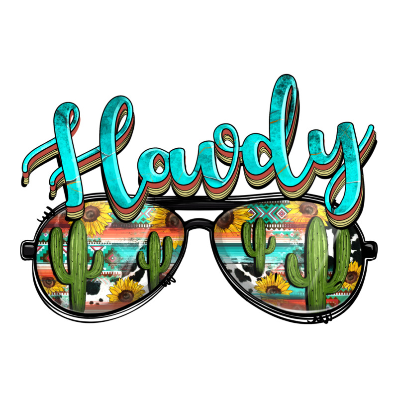 Western Howdy Police Sunglasses Premium Hoodie by NancyCooperArtShop | Teevron