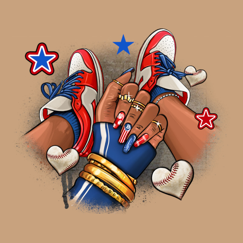Baseball Afro Girl Sneakers Vintage Tee by RanaPortraitStore | Teevron