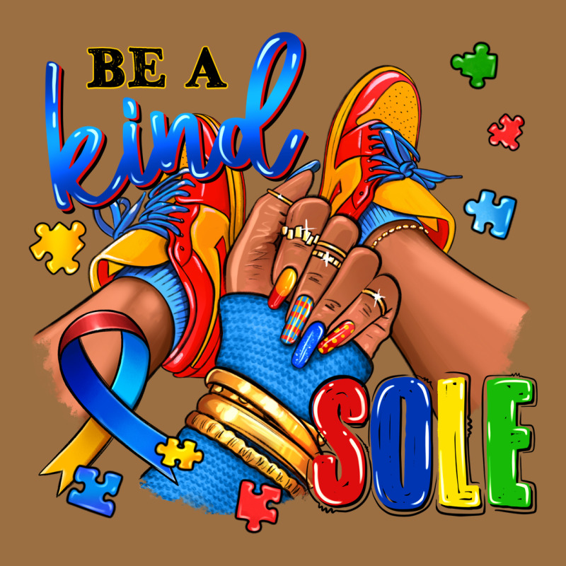 Be A Kind Sole Autism Afro Girl Sneakers Vintage Tee by RanaPortraitStore | Teevron