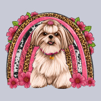 Shih Tzu Floral Rainbow Heavyweight Hoodie | Teevron