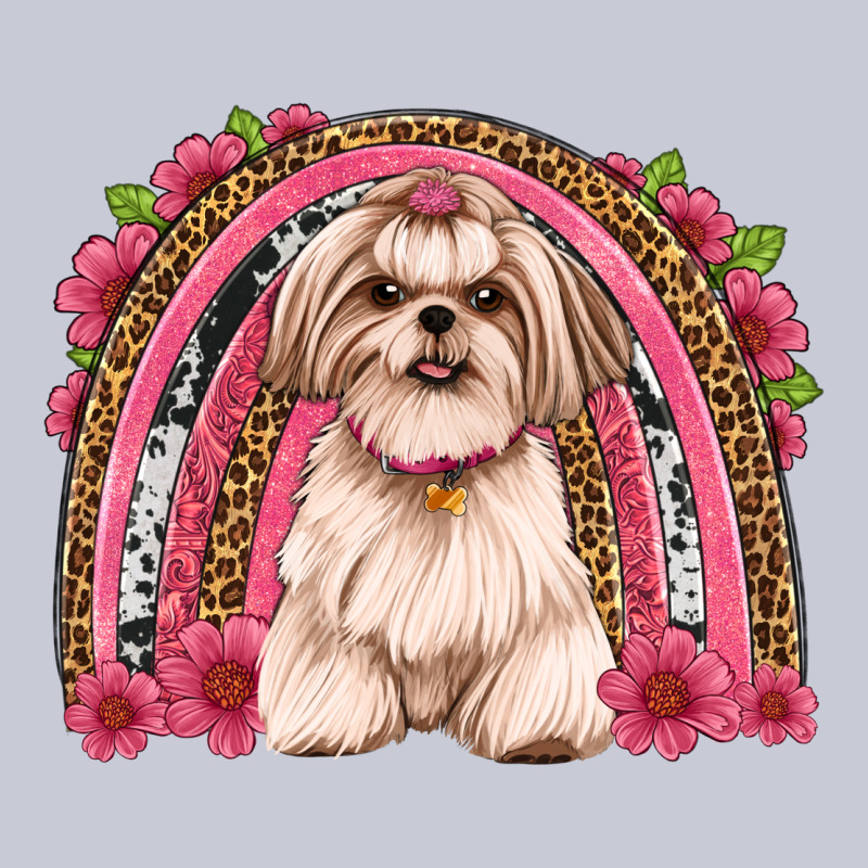 Shih Tzu Floral Rainbow Heavyweight Hoodie by Artiststas | Teevron