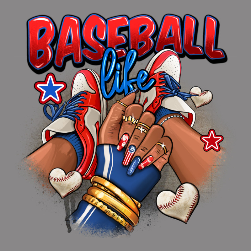 Baseball Life Afro Girl Sneakers Vintage Tee by RanaPortraitStore | Teevron