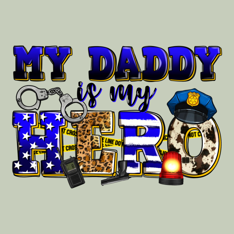 My Daddy Is My Hero Police Long Sleeve Tee by Zillion Design Studio | Teevron