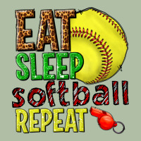 Eat Sleep Softball Repeat Urban Heavy Tee | Teevron