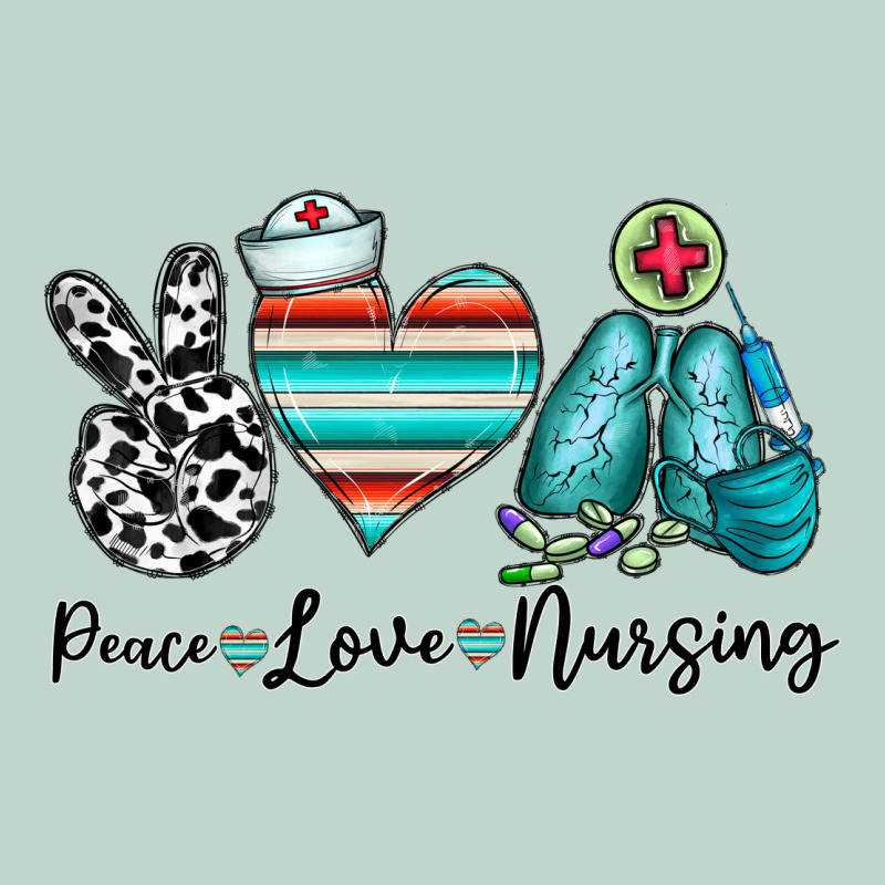 Peace Love Nursing Zipper Hoodie by CowhideDigitalArt | Teevron