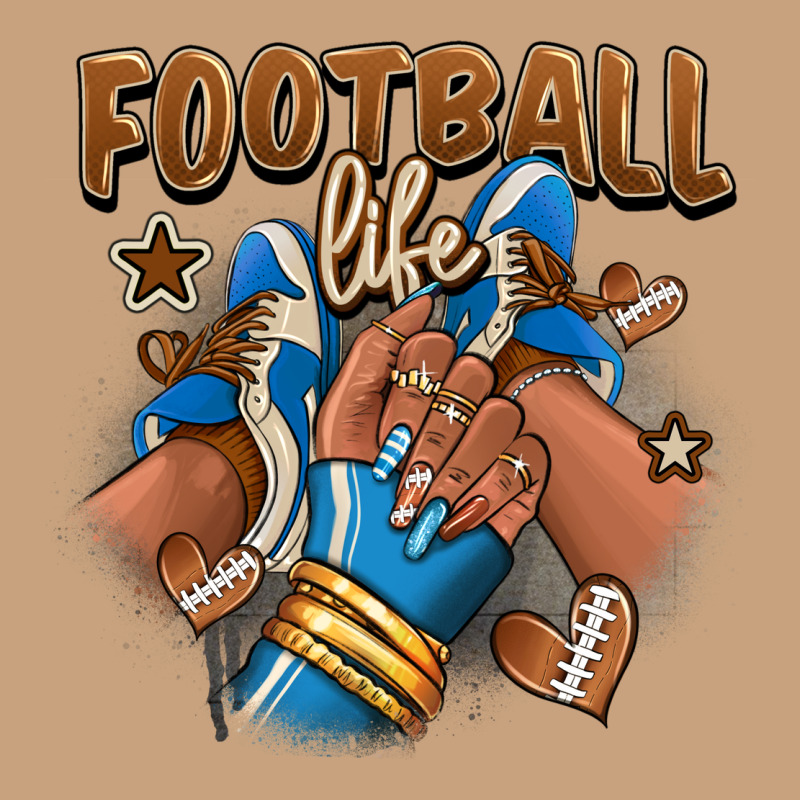 Football Life Afro Girl Sneakers Vintage Tee by RanaPortraitStore | Teevron