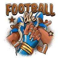 Football life afro girl sneakers | Teevron