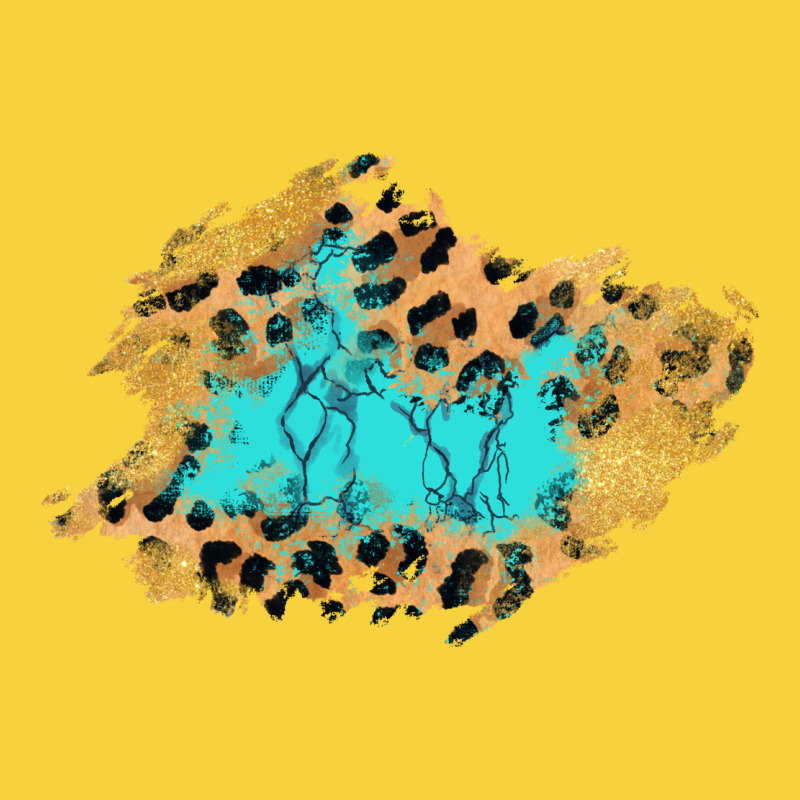 Glitter Leopard Turquoise Patch Premium Sweatshirt by AdoDesignShop | Teevron