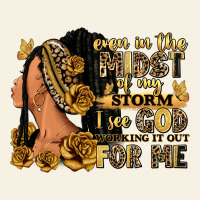 Even In The Midst Of My Storm Afro Woman Vintage Tee | Teevron