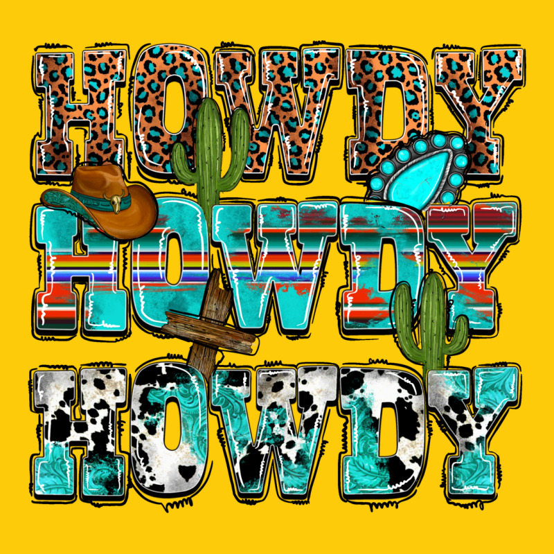 Western Howdy Howdy Howdy Premium Hoodie by NancyCooperArtShop | Teevron