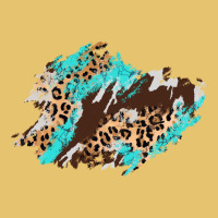 Cowhide Leopard Turquoise Patch Premium Sweatshirt | Teevron