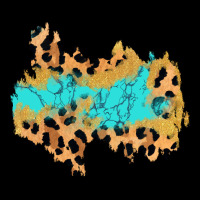Glitter Leopard Turquoise Patch Premium Sweatshirt | Teevron