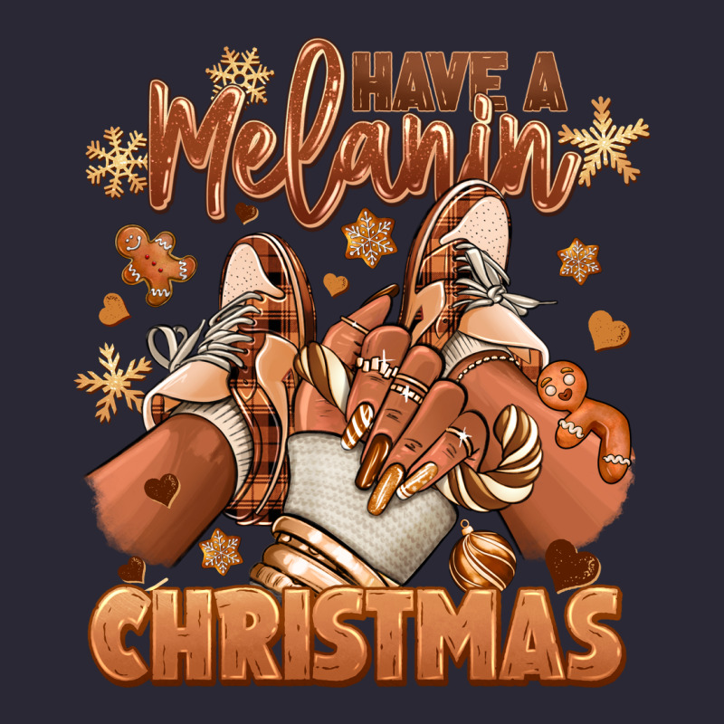 Have A Melanin Christmas Black Girl Sneakers Vintage Tee by RanaPortraitStore | Teevron