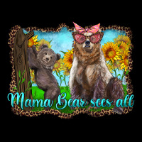 Mama Bear Sees All With Sunflowers Premium Sweatshirt | Teevron