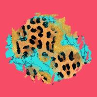 Glitter Leopard Turquoise Patch Premium Sweatshirt | Teevron