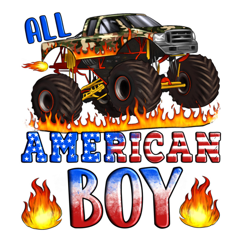 All American Boy Monster Truck Premium Tee by Artiststas | Teevron