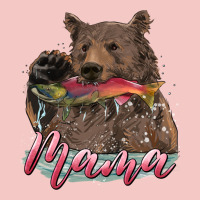Mother's Day Mama Bear Hunting Fish Urban Heavy Tee | Teevron