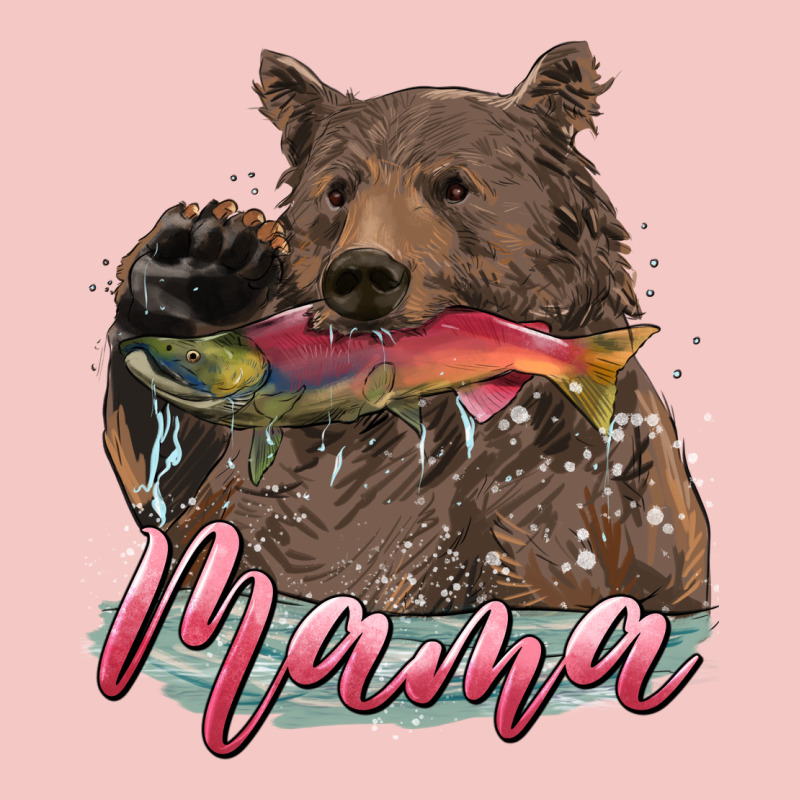 Mother's Day Mama Bear Hunting Fish Urban Heavy Tee by RanaPortraitStore | Teevron