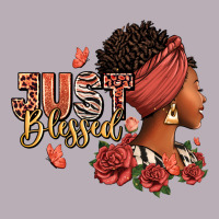 Just Blessed Afro Woman With Roses Vintage Tee | Teevron