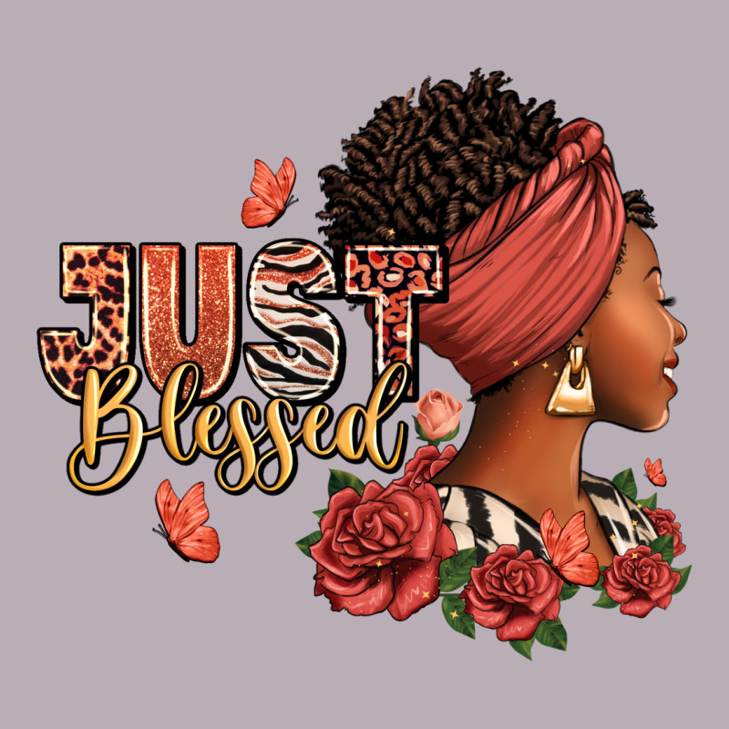 Just Blessed Afro Woman With Roses Vintage Tee by RanaPortraitStore | Teevron