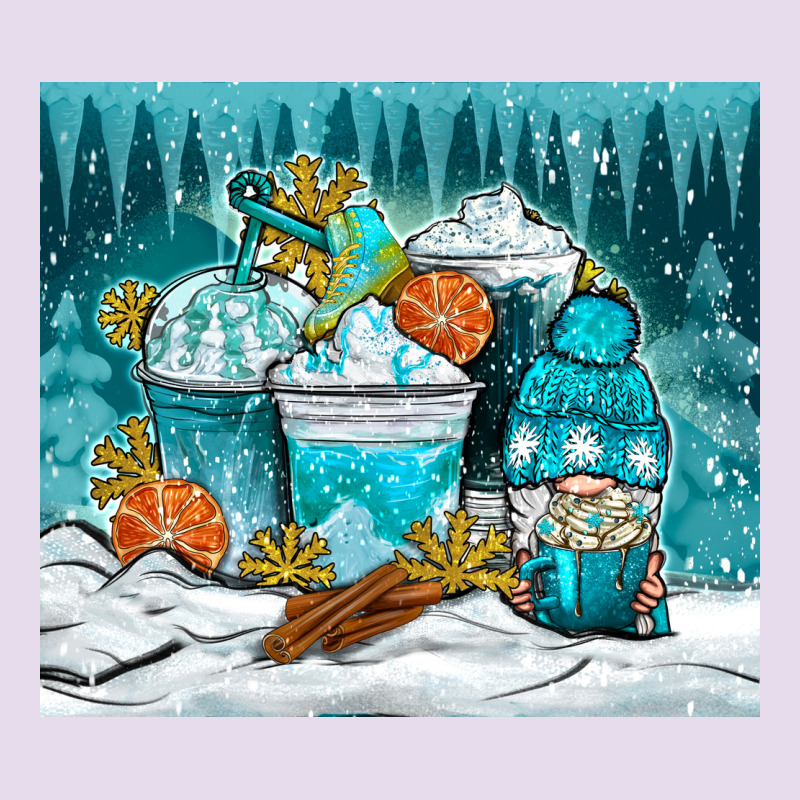 Winter Coffee Cups With Gnome Premium Hoodie by NancyCooperArtShop | Teevron