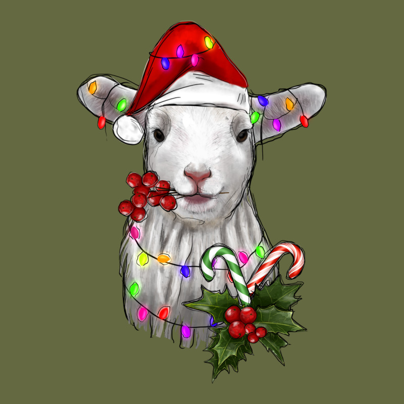 Christmas Baby Sheep Long Sleeve Tee by RanaPortraitStore | Teevron